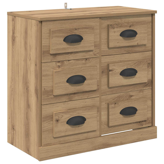 vidaXL Sideboard Artisan Oak 70 x 35.5 x 67.5 cm Engineered Wood