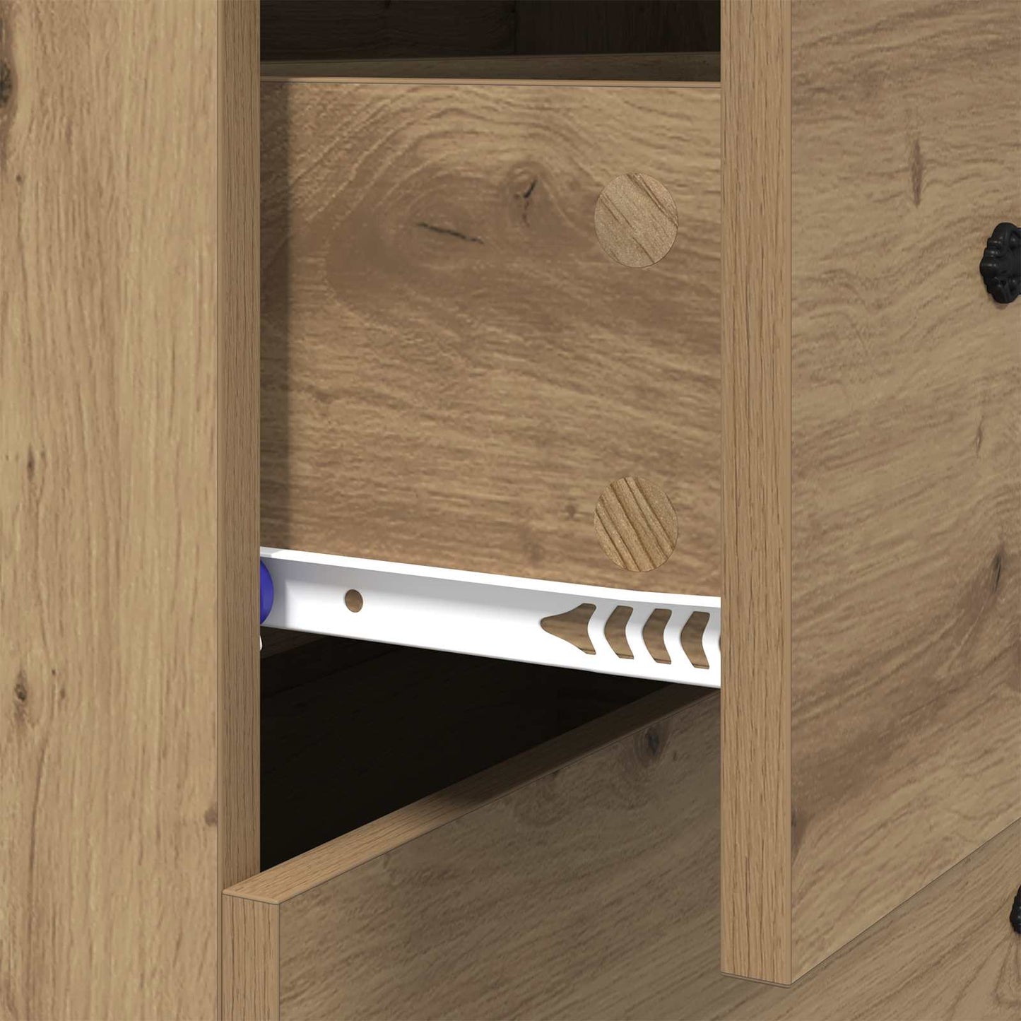 vidaXL Sideboard with Drawer Artisan Oak 69.5 x 34 x 90 cm