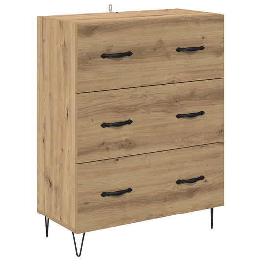 vidaXL Sideboard with Drawer Artisan Oak 69.5 x 34 x 90 cm