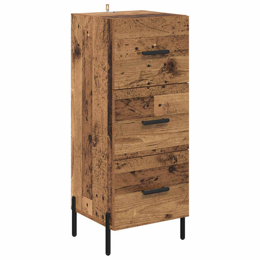 vidaXL Sideboard Old wood 34 x 34.5 x 90 cm Engineered Wood