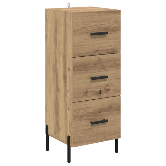 vidaXL Sideboard Artisan oak 34 x 34.5 x 90 cm Engineered Wood