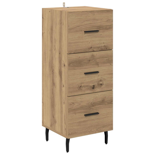 vidaXL Sideboard Artisan oak 34 x 34.5 x 90 cm Engineered Wood