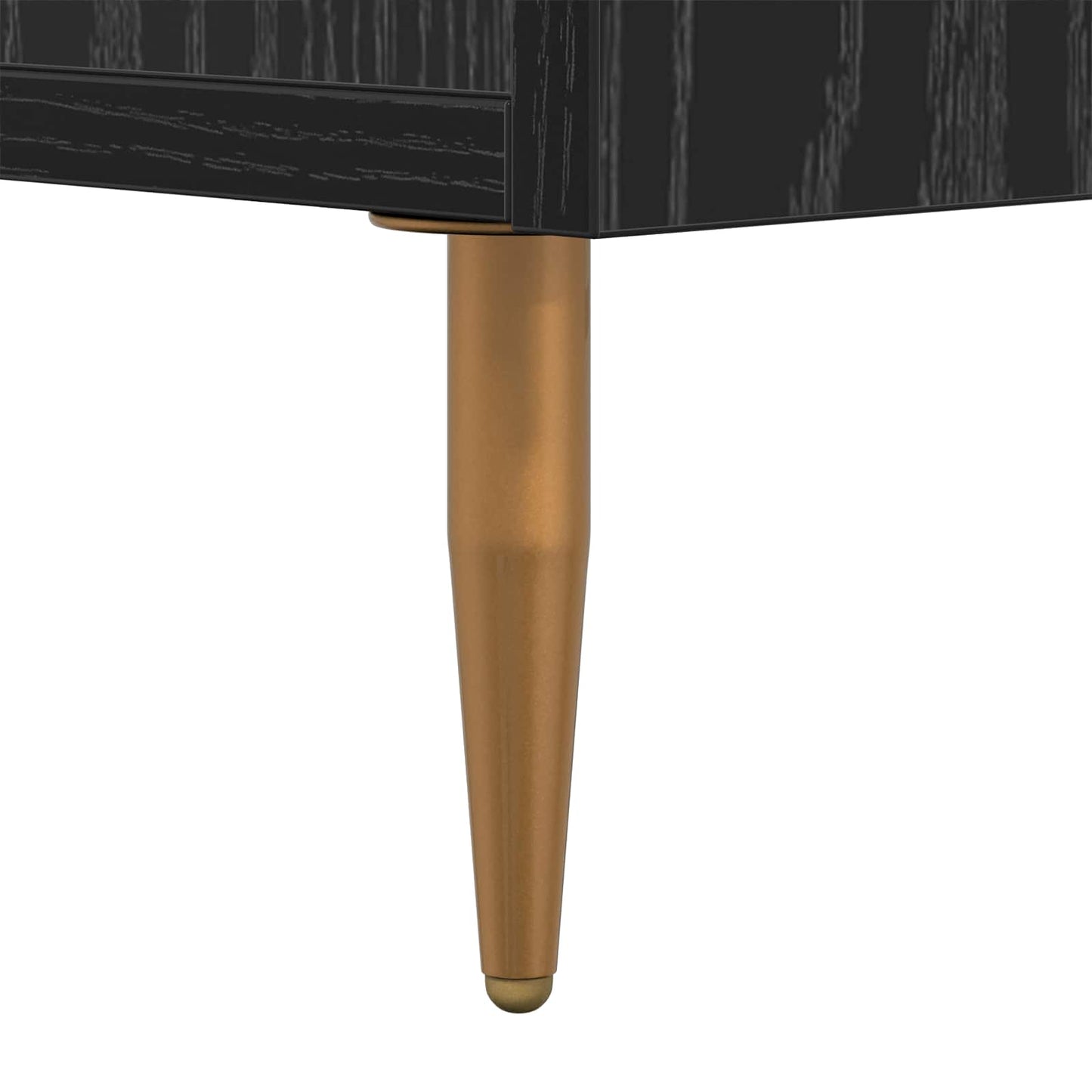 vidaXL Sideboard Black Oak 69.5 x 34 x 90 cm Engineered Wood and Iron