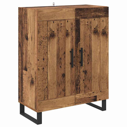 vidaXL Sideboard Old Wood 69.5 x 34 x 90 cm Engineered Wood and Iron