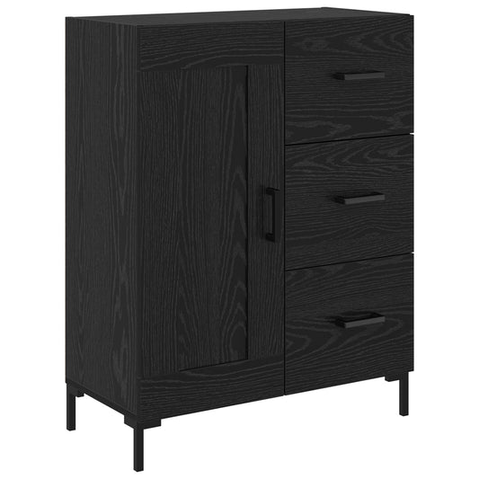 vidaXL Sideboard Black oak 69.5 x 34 x 90 cm Engineered Wood