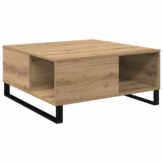 vidaXL Coffee Table Artisan Oak 80 x 80 x 36.5 cm Engineered Wood