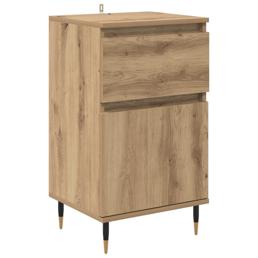vidaXL Sideboard Artisan Oak 40 x 35 x 70 cm Engineered Wood and Iron