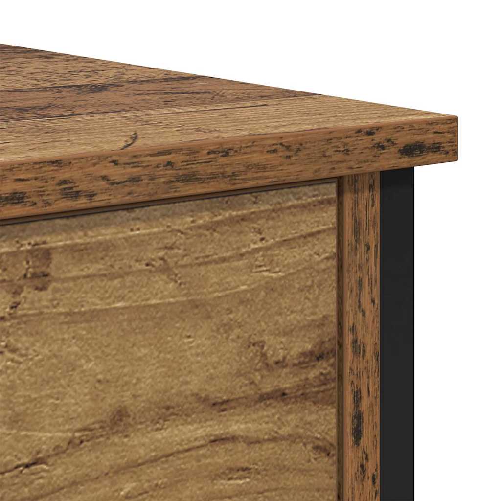 vidaXL Bedside Table 2 pcs Old Wood 34 x 35.5 x 45 cm Engineered Wood