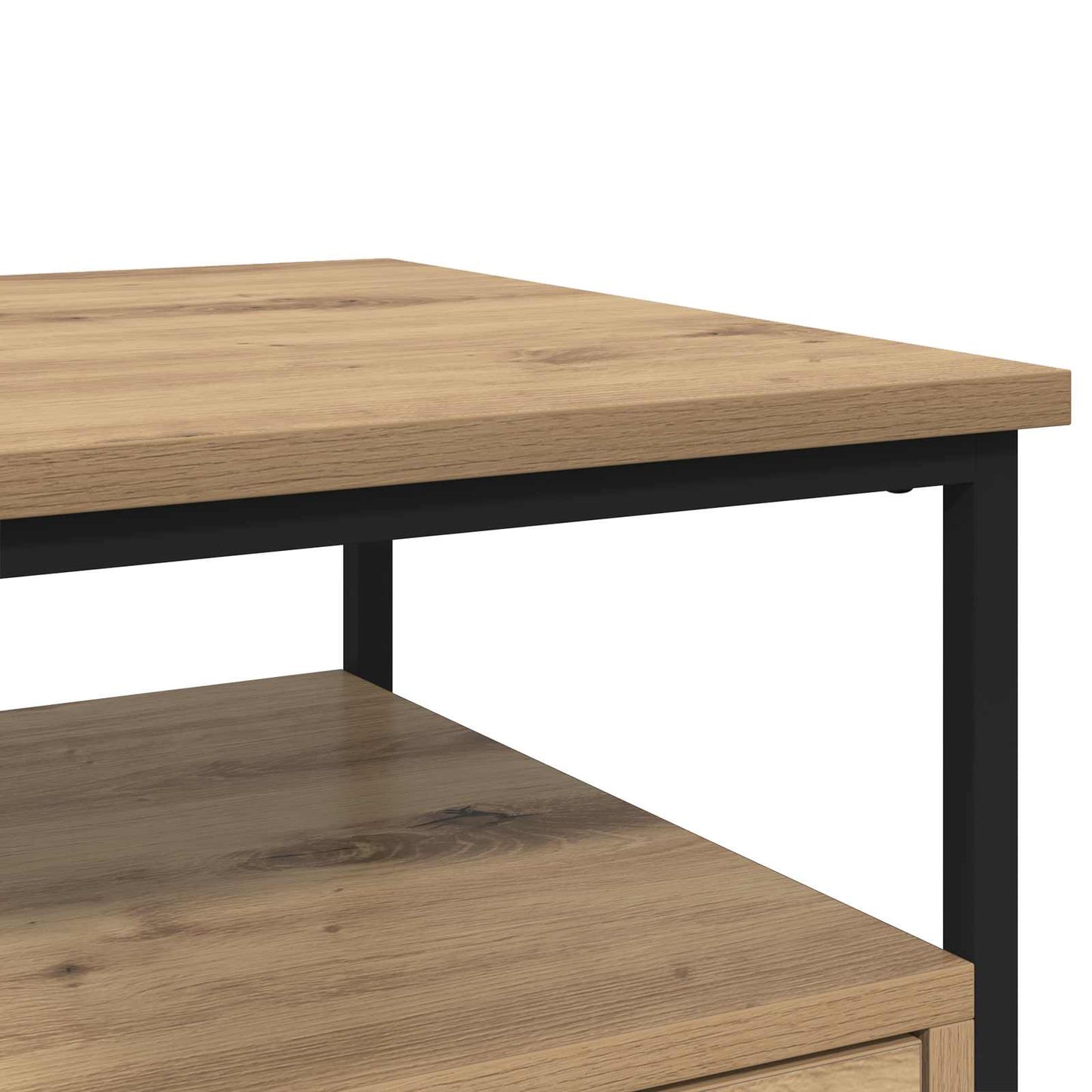 vidaXL Bedside Cabinet with Drawer 2 pcs Artisan Oak 40 x 42 x 56 cm