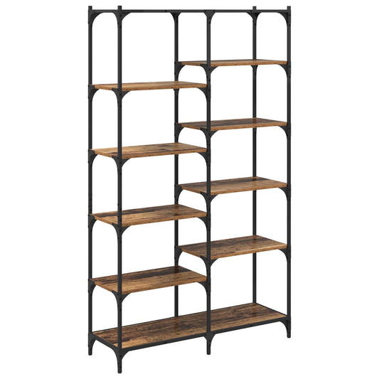 vidaXL Bookshelf 9-Tier 100 x 32 x 170 cm Engineered Wood Old wood