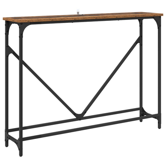 vidaXL Console Table Old Wood 102 x 23 x 75 cm Engineered Wood