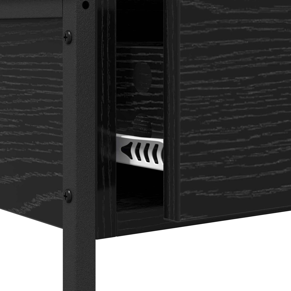 vidaXL Console Table Black Oak 75 x 34.5 x 75 cm Engineered Wood
