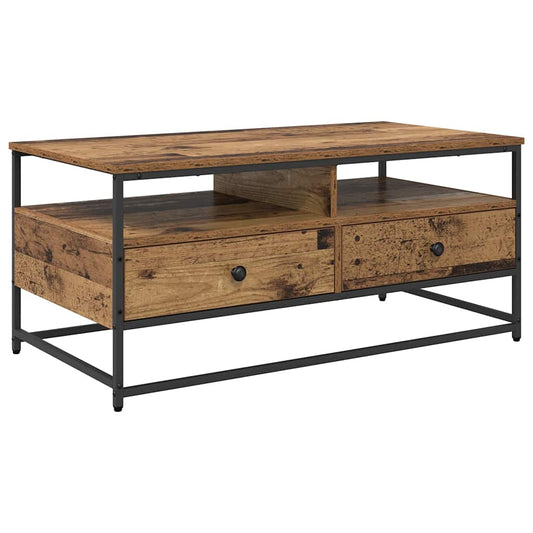 vidaXL Coffee Table Old Wood 100 x 51 x 45 cm Engineered Wood