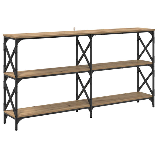 vidaXL Console Table Artisan Oak 156 x 28 x 80.5 cm Engineered Wood