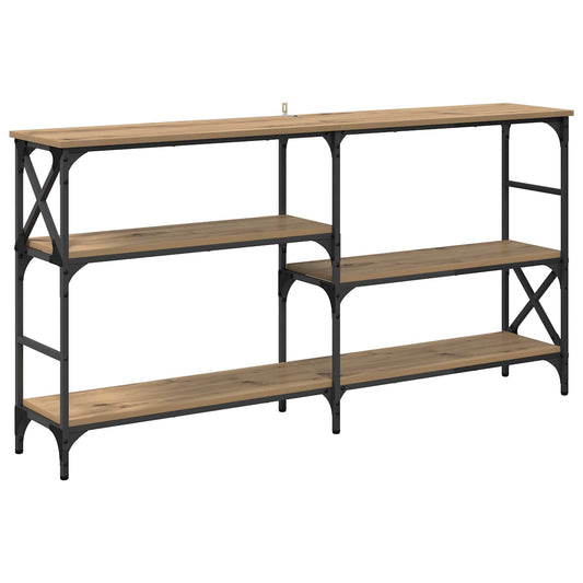 vidaXL Console Table Artisan Oak 150 x 29 x 76.5 cm Engineered Wood