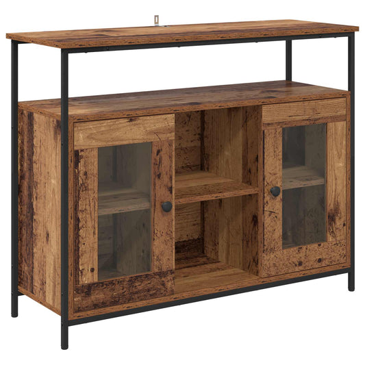 vidaXL Sideboard Old Wood 100 x 35 x 80 cm Engineered Wood