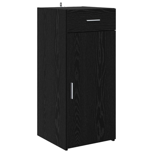 vidaXL Storage Cabinet Black Oak 40 x 42.5 x 93 cm Engineered Wood