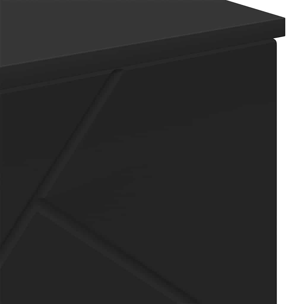 vidaXL Bathroom Cabinet Black 60 x 35 x 80 cm Engineered wood & Metal