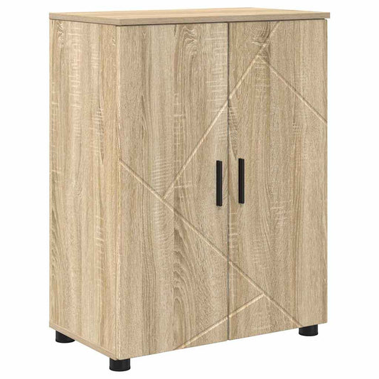 vidaXL Bathroom Cabinet with Storage Sonoma Oak 60 x 35 x 80 cm
