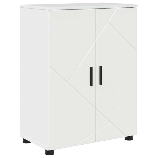 vidaXL Bathroom Cabinet with Storage High Gloss White 60 x 35 x 80 cm