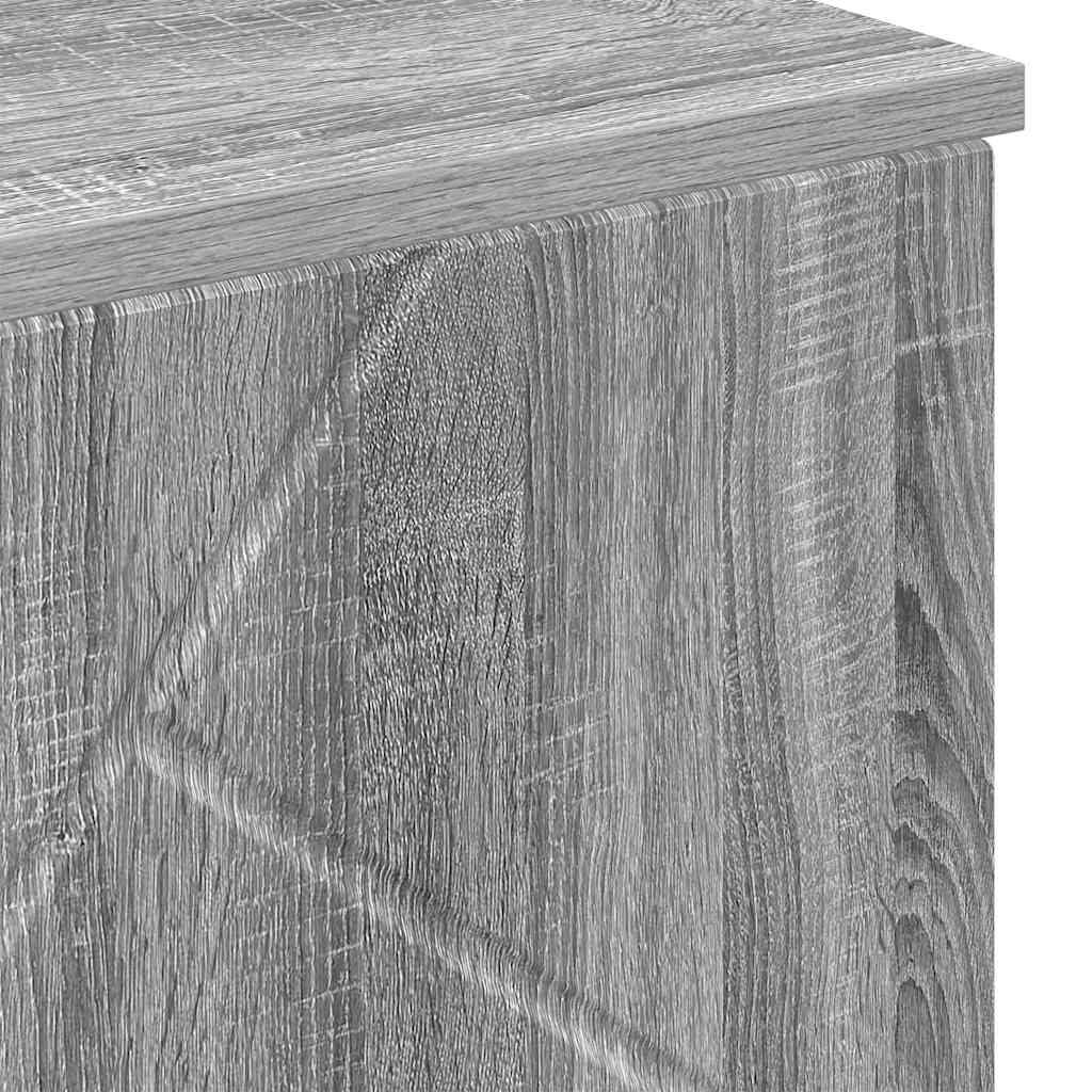 vidaXL Bathroom Cabinet with Storage Grey Sonoma 60 x 35 x 80 cm
