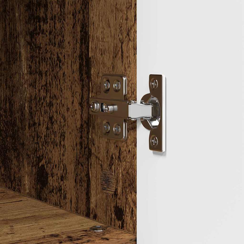 vidaXL Bathroom Cabinet with Storage Old Wood 30 x 35 x 95 cm