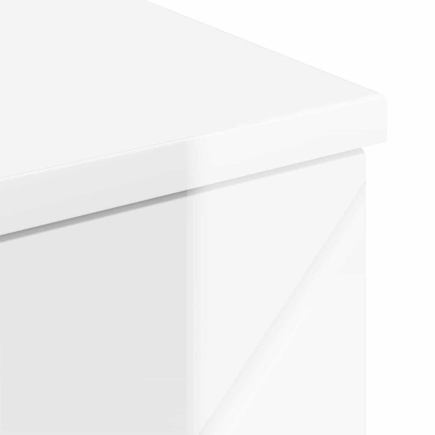 vidaXL Bathroom Cabinet with Drawer High Gloss White 30 x 35 x 80 cm