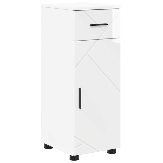vidaXL Bathroom Cabinet High Gloss White 30 x 35 x 80 cm