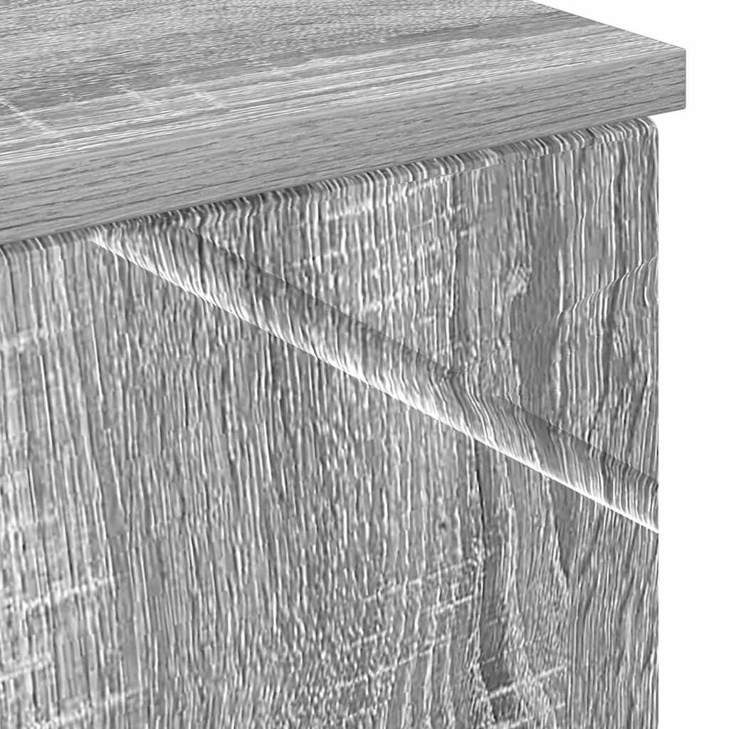 vidaXL Bathroom Cabinet with Storage Grey Sonoma 30 x 35 x 192 cm
