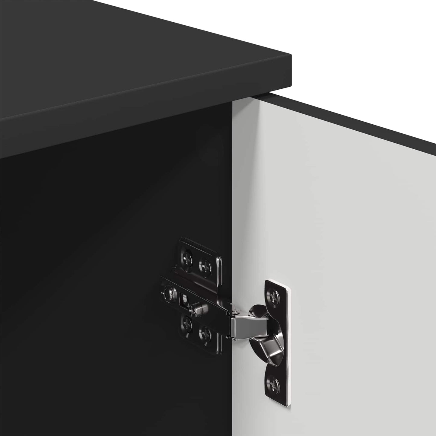 vidaXL Bathroom Cabinet Wall-mounted with Door Black 30 x 31.5 x 61 cm