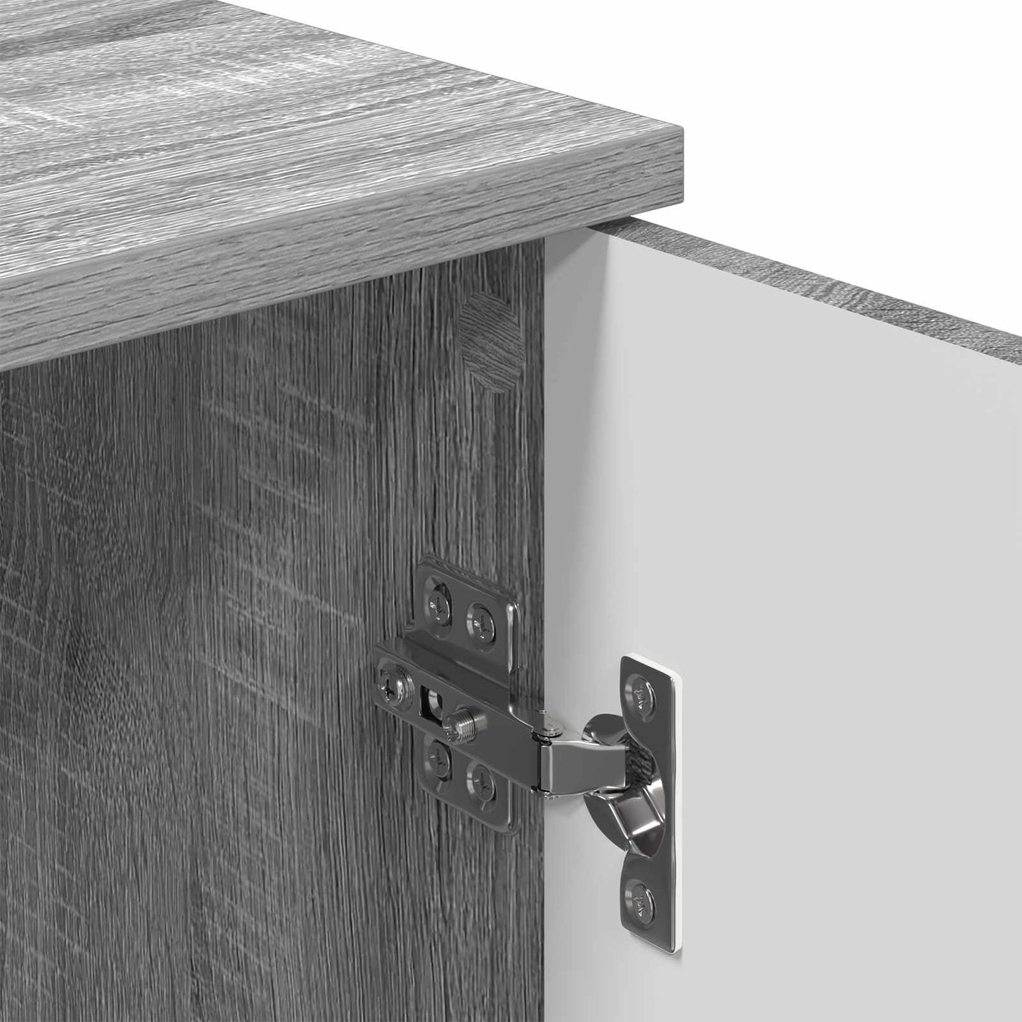 vidaXL Bathroom Cabinet Wall-mounted Grey Sonoma 30 x 31.5 x 61 cm