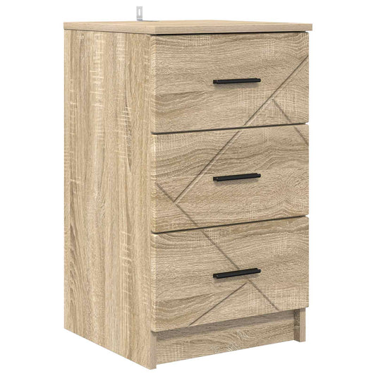 vidaXL Bedside Cabinet Sonoma oak 38 x 38 x 66 cm Engineered wood