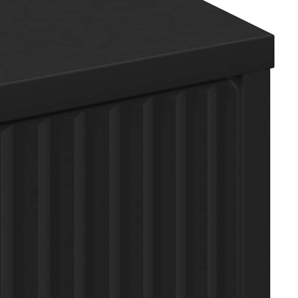 vidaXL Bathroom Cabinet with Drawer with Door Black 39.5 x 36 x 88 cm