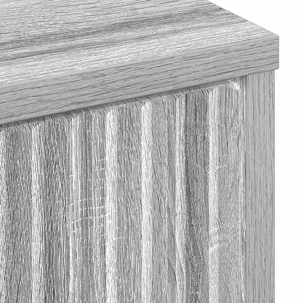 vidaXL Bathroom Cabinet with Drawer Grey Sonoma 39.5 x 36 x 88 cm