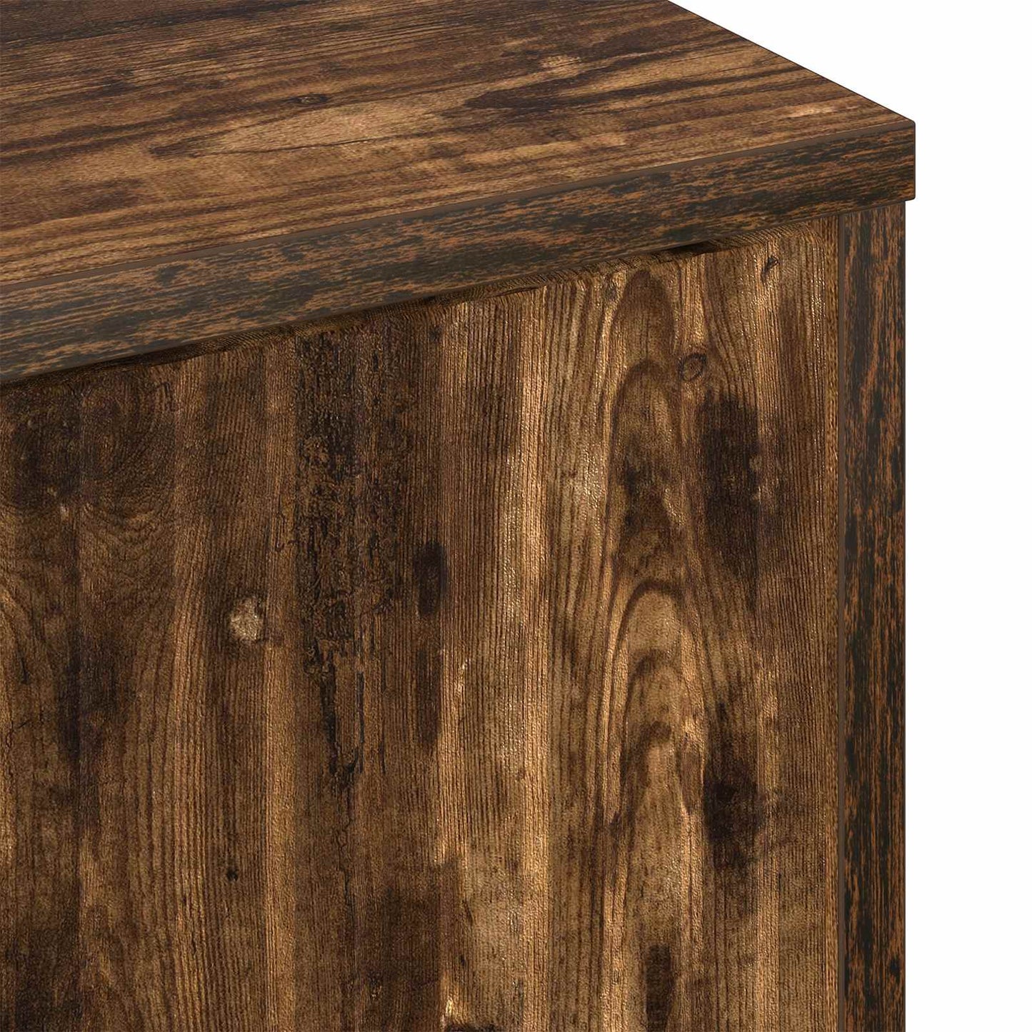 vidaXL Coffee Table Smoked Oak 90 x 49 x 46 cm Engineered Wood