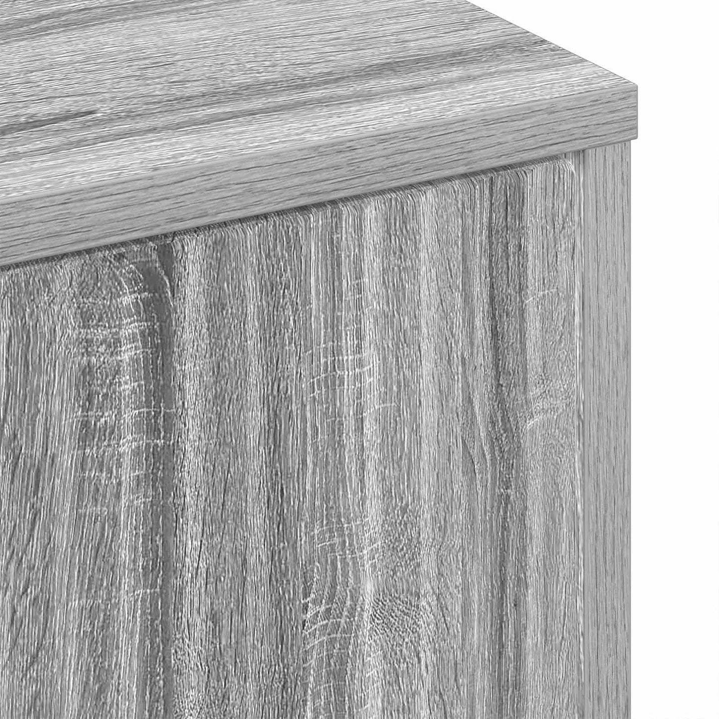 vidaXL Coffee Table Grey Sonoma 90 x 49 x 46 cm Engineered Wood