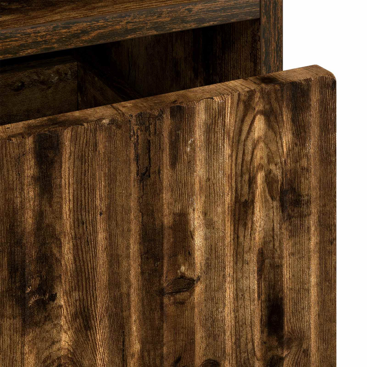 vidaXL Bedside Cabinet Smoked oak 49 x 36 x 61 cm Engineered wood
