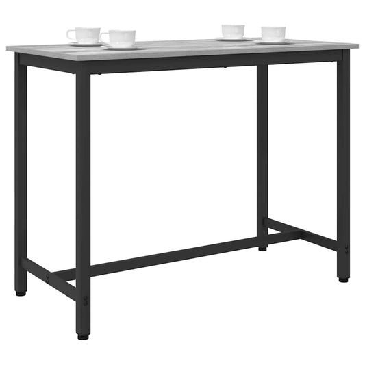 vidaXL Table Grey Sonoma 100 x 50 x 76.5 cm Engineered Wood and Steel