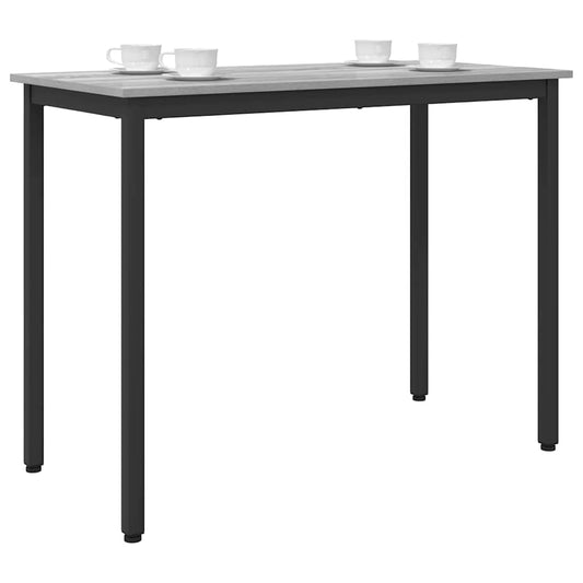 vidaXL Table Grey Sonoma 100 x 50 x 76.5 cm Engineered Wood and Steel