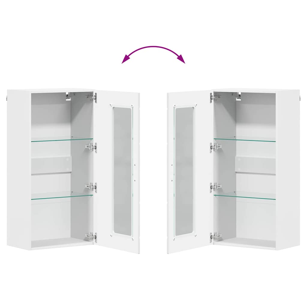 vidaXL Wooden Cabinet White Engineered Wood