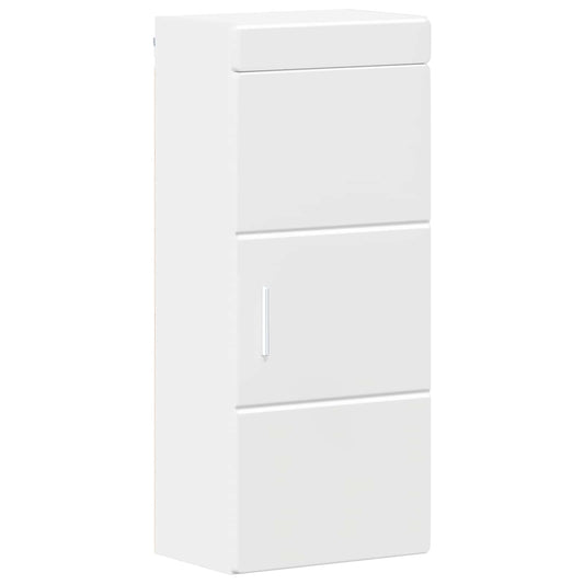 vidaXL Bathroom Wall Cabinet with Shelf TULUM White 37 x 24.5 x 86 cm