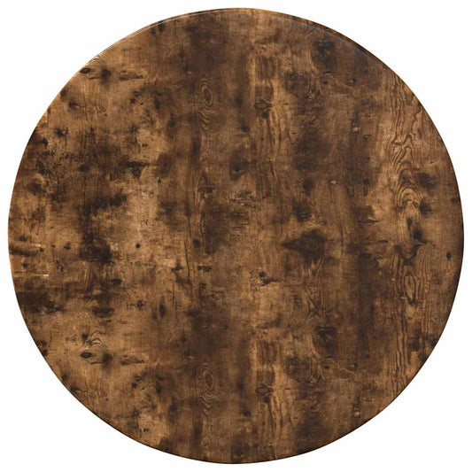 vidaXL Table Top Ø 40 x 1.5 cm Round Engineered Wood Smoked Oak