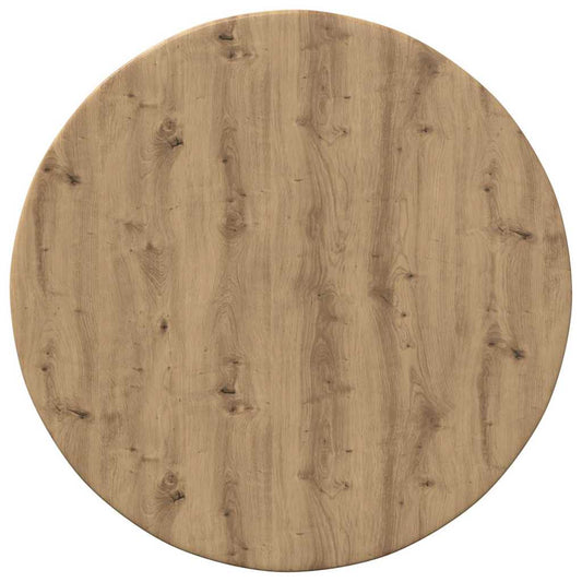 vidaXL Table Top Ø 40 x 1.5 cm Round Engineered Wood Artisan Oak