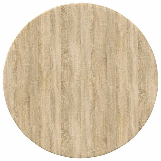 vidaXL Table Top Ø 50 x 1.5 cm Round Engineered Wood Sonoma Oak