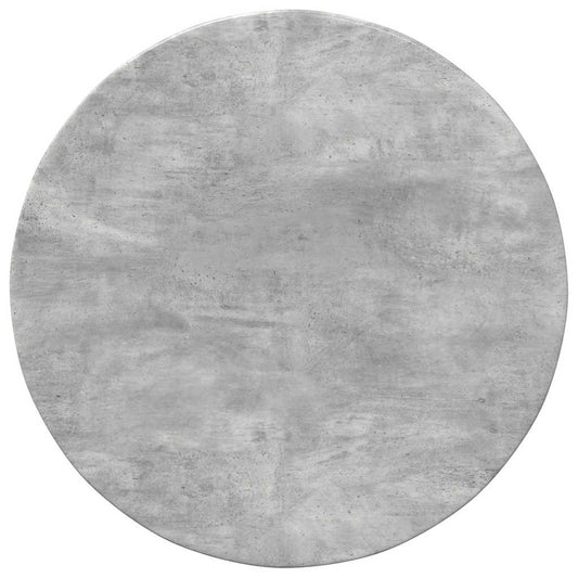 vidaXL Table Top Ø 60 x 1.5 cm Round Engineered Wood Concrete Grey
