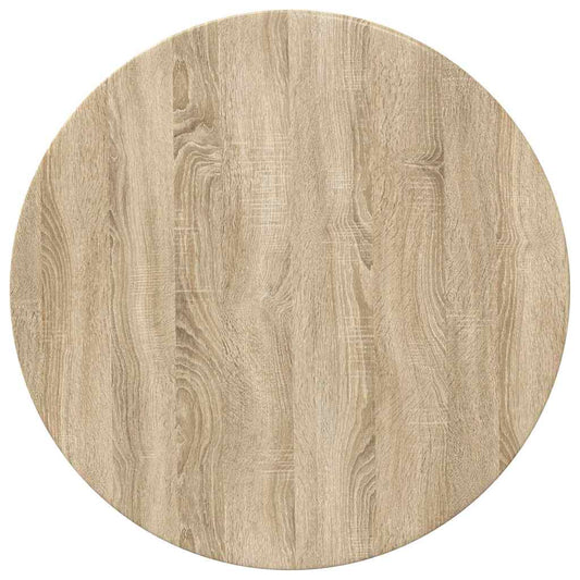 vidaXL Table Top Ø 70 x 1.5 cm Round Engineered Wood Sonoma Oak
