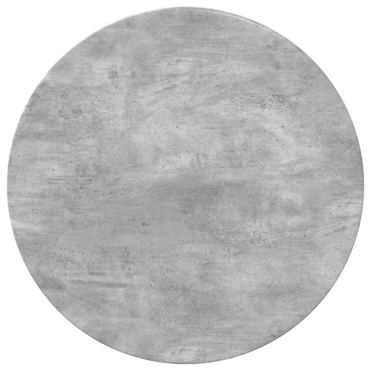 vidaXL Table Top Ø 70 x 1.5 cm Round Engineered Wood Concrete Grey