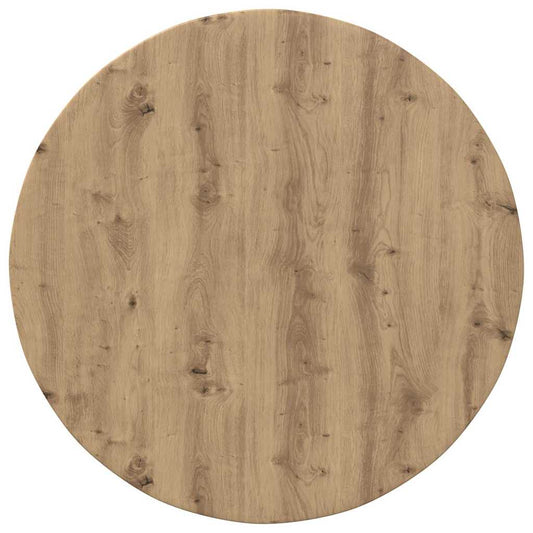 vidaXL Table Top Ø 80 x 1.5 cm Round Engineered Wood Artisan Oak