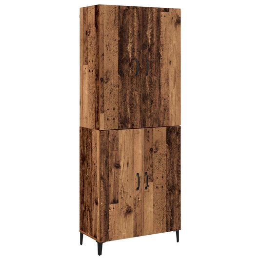 vidaXL Highboard 2 pcs Old wood 69.5 x 34 x 180 cm Engineered Wood