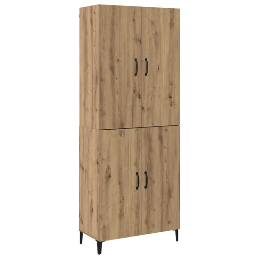 vidaXL Highboard 2 pcs Artisan Oak 69.5 x 34 x 180 cm Engineered Wood